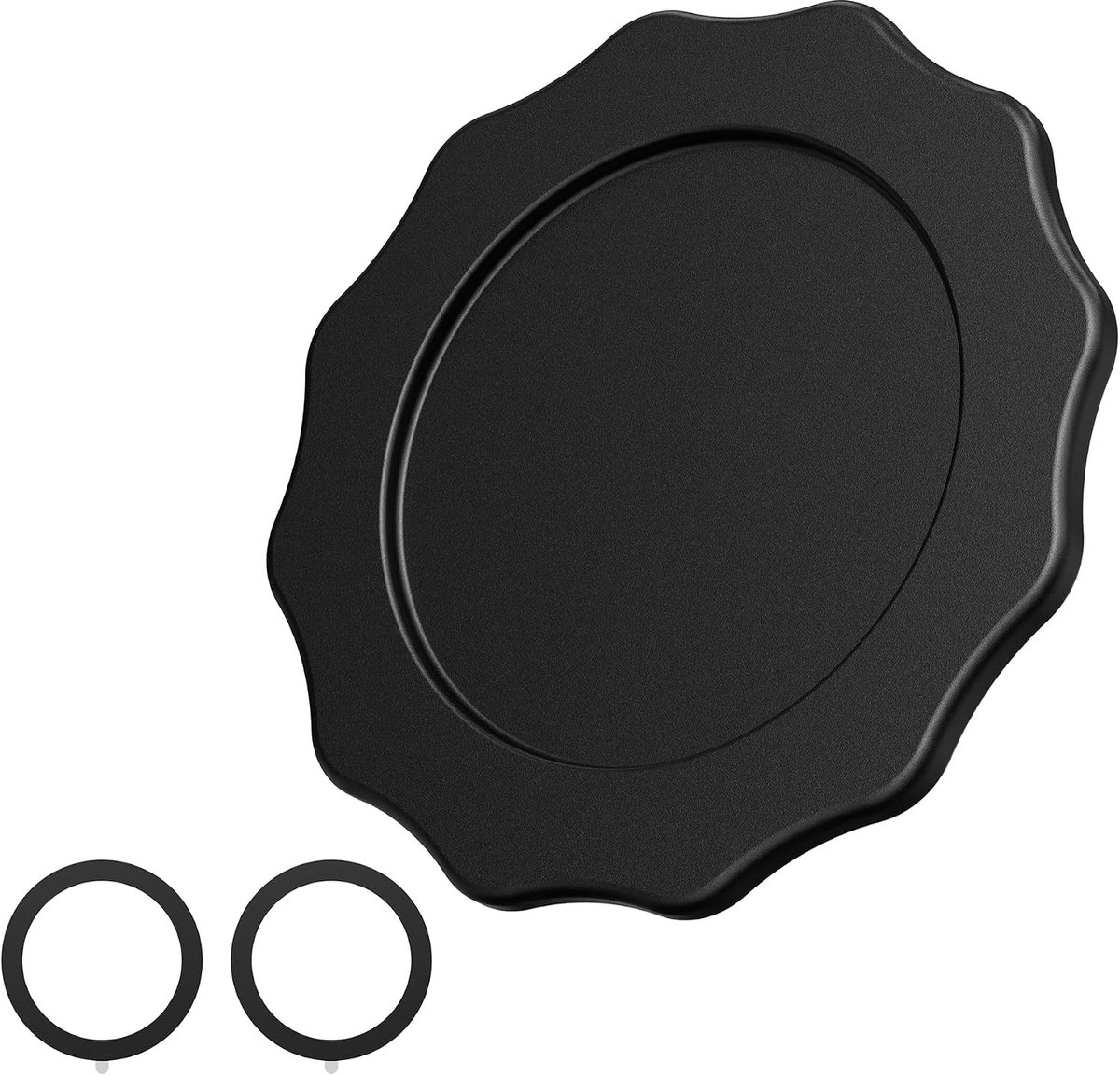 Magnetische Basis voor PopSockets Grepen,Base Afneembare Greepbasis | Aluminium Magnetplaat voor Telefoon Grip met Magnetische Ringen voor MagSafe iPhone 17 16 15 14 13 12,Samsung Galaxy,Kindle