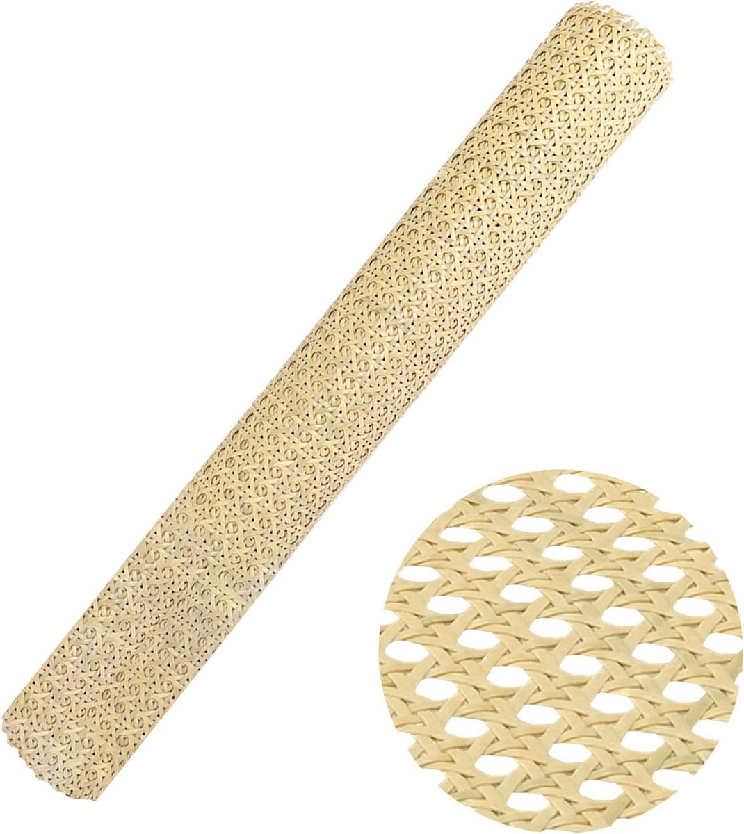 Vlechtwerk, 9 x 40 cm, schimmelbestendig, polyetheen-kunststof, waterdicht rotan vlechtwerk voor doe-het-zelf meubeldecoratie, honingraatvlechtbuis, gevlochten buisweefsel