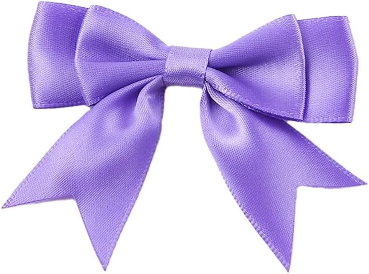 10 stuks 6x7cm satijnen lint met strik, dubbele decoratieve strik, kant-en-klare strik, geschenkstrik voor DIY handwerk, bruiloft, kerstmis, Valentijnsdag, decoratie, kaart, vervaardiging van