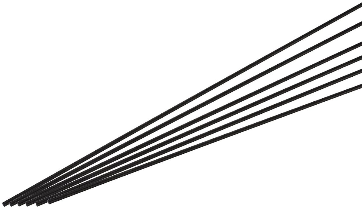 Koolstofvezelstaaf, 3 mm x 400 mm, koolstaaf voor RC vliegtuig, doe-het-zelf handwerk, draakvleugelbuis, quadcopter, arm reparatieverpakking met 10 stuks