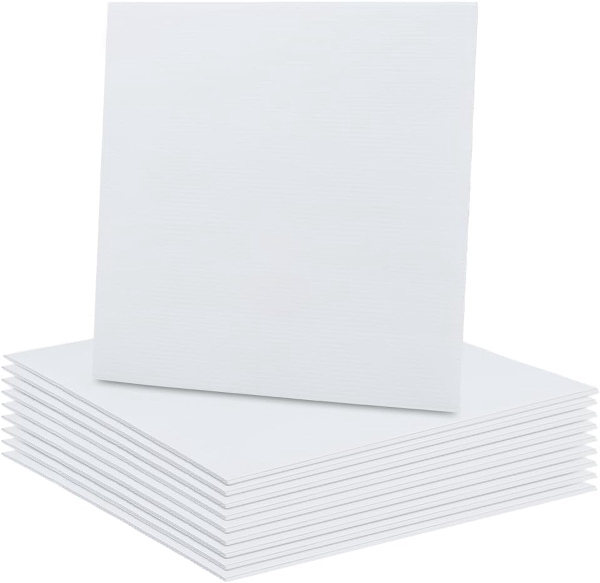 Plastic, 30 x 30 cm, blanco binnenplaatjes, posterboard voor kantoren, outdoor, tuin, 3 mm dik