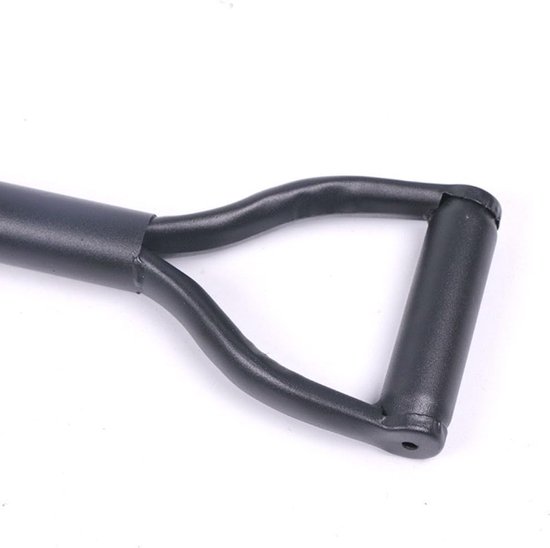 Graafschop met comfortabele D-grip, tuinschep, zware schop voor off-road rijden, kamperen, tuinieren, strand, graven vuil, zand, modder en sneeuw (rond) — afbeelding 5