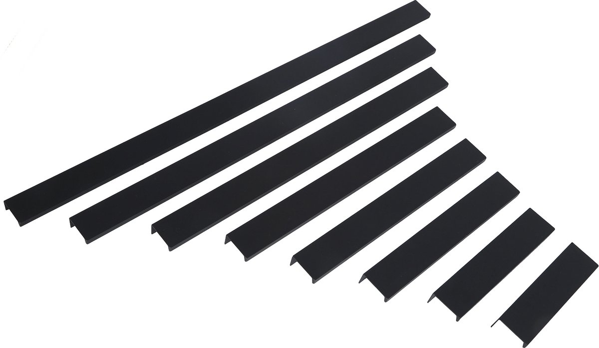 Meubelprofielgreep Siena mat zwart 250mm - Boorafstand 192mm