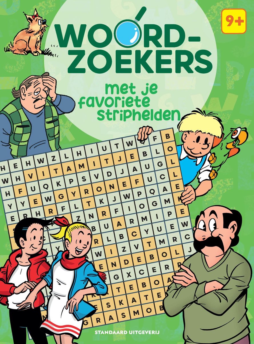 Woordzoekers met je favoriete striphelden 9+