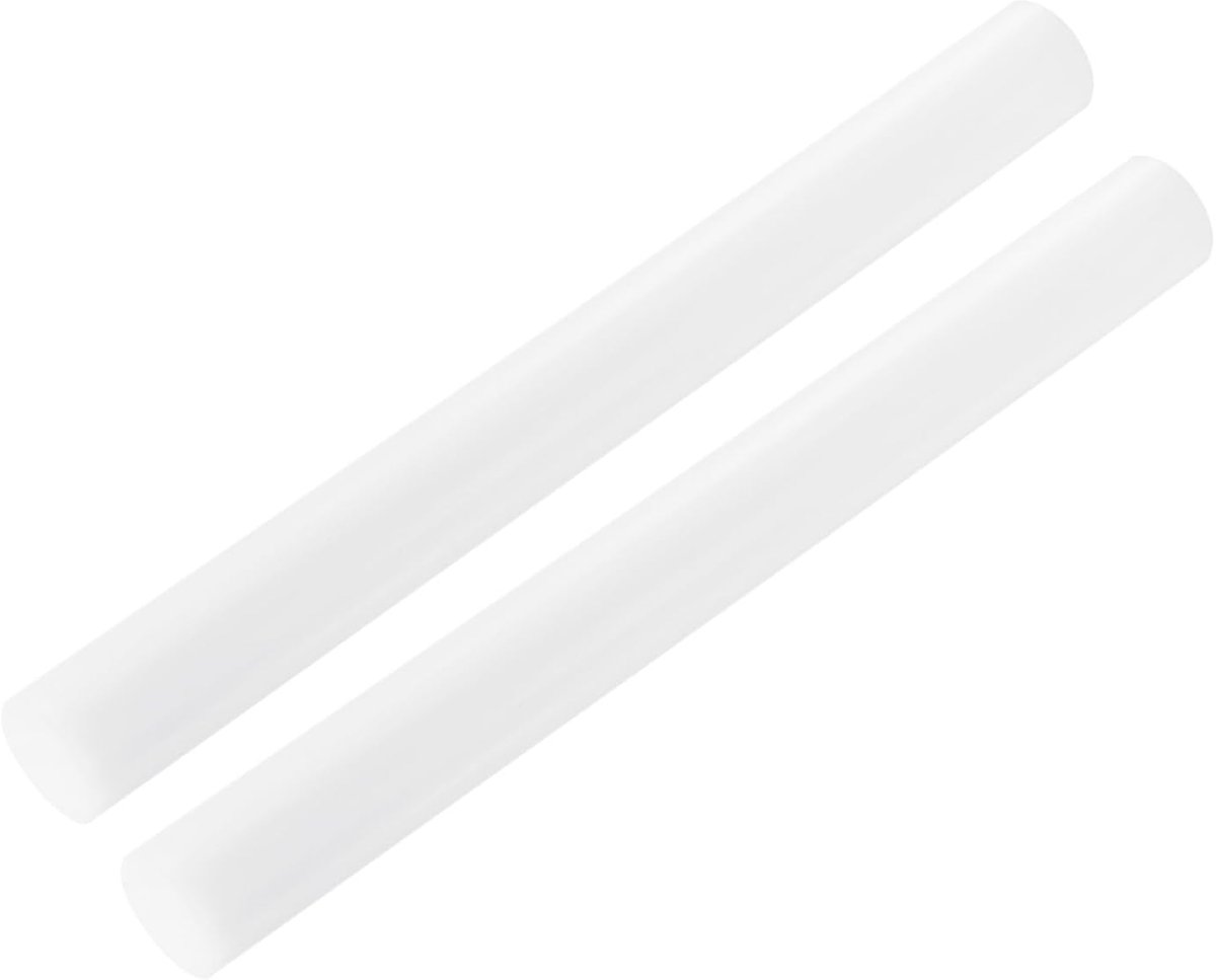 ABS kunststof stang, ronde staaf, massief, 30 mm x 300 mm, wit, voor doe-het-zelf modelmateriaal, architectuurmodelbouw, doe-het-zelf zandtafel, verpakking van 2 stuks