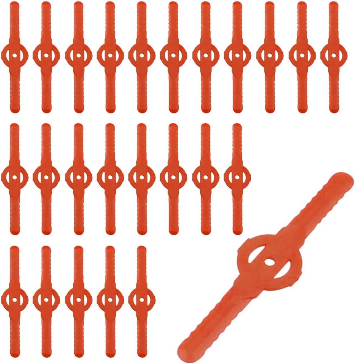 Messen Vervangen (36 STKS) Plastic Cutter Blades Vervanging Onkruid Wacker Hoofd Messen Accessoires voor Draadloze Grastrimmer, Rood