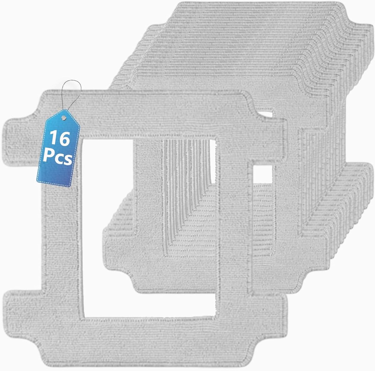16 stuks reinigingsdoek, reserveonderdelen compatibel met Ecovacs Winbot w2s raamreinigingsdoek, accessoires, vervanging voor schoonmaakdoeken, herbruikbaar en wasbaar