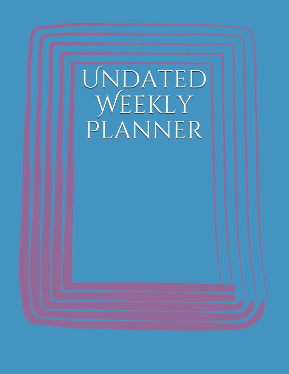 Undated Weekly Planner