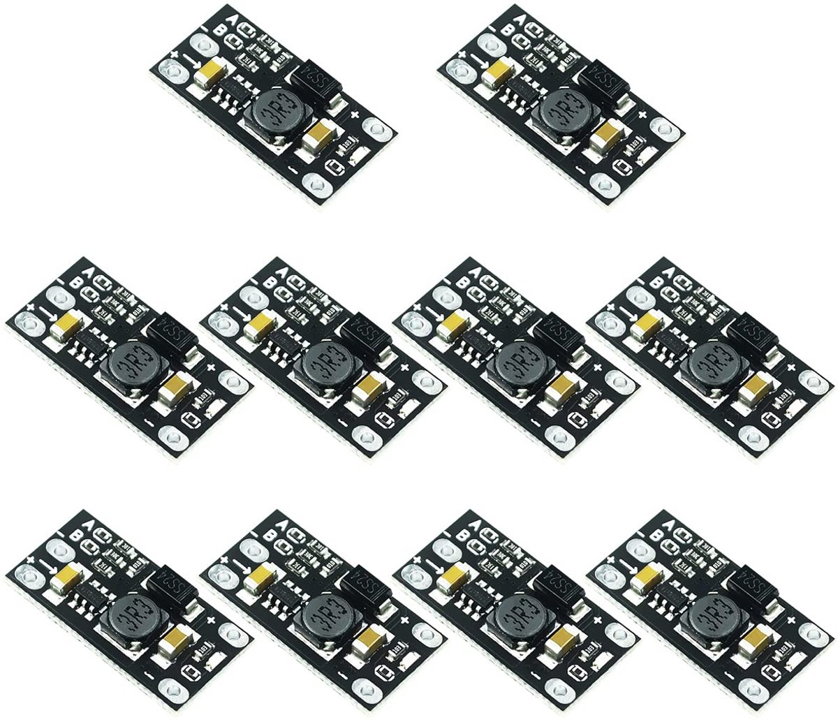 10Pcs Multifunctionele DIY Mini DC-DC Lithium Batterij Supercharged Module Intensieve Kaart Converter 3.7 v naar 12 v spanningsregelaar aanpassen