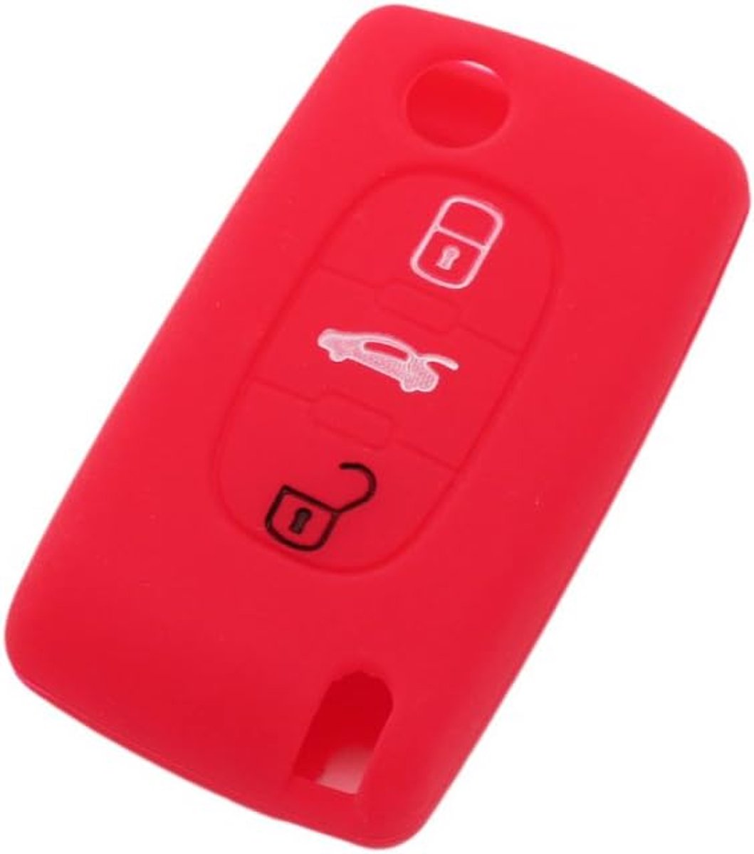 Cover Protector Case Skin Jacket fit voor PEUGEOT CITROEN 3 Button Flip Remote Key Fob CV9301