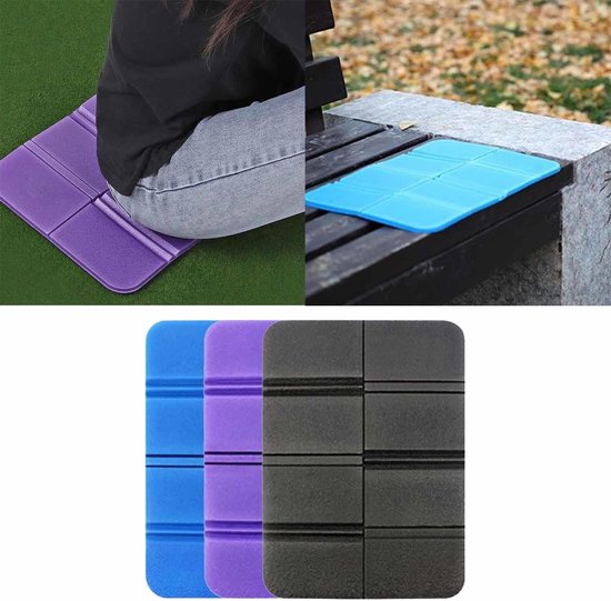 3 stuks opvouwbare zitmat, geïsoleerd inklapbaar zitkussen, opklapbare zitmat, schuimrubber, XPE opvouwbare waterdichte zitmat, voor camping, park, picknick enz. (drie kleuren) — afbeelding 3