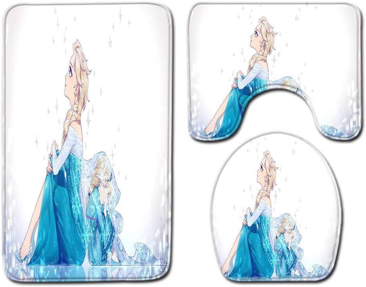 Cartoon Anti-slip Badkamer Mat Wc Mat Set Badkamer Anti-slip Mat Badkamer Mat Anti-slip Mat Anti-slip Mat 50cmx80cm