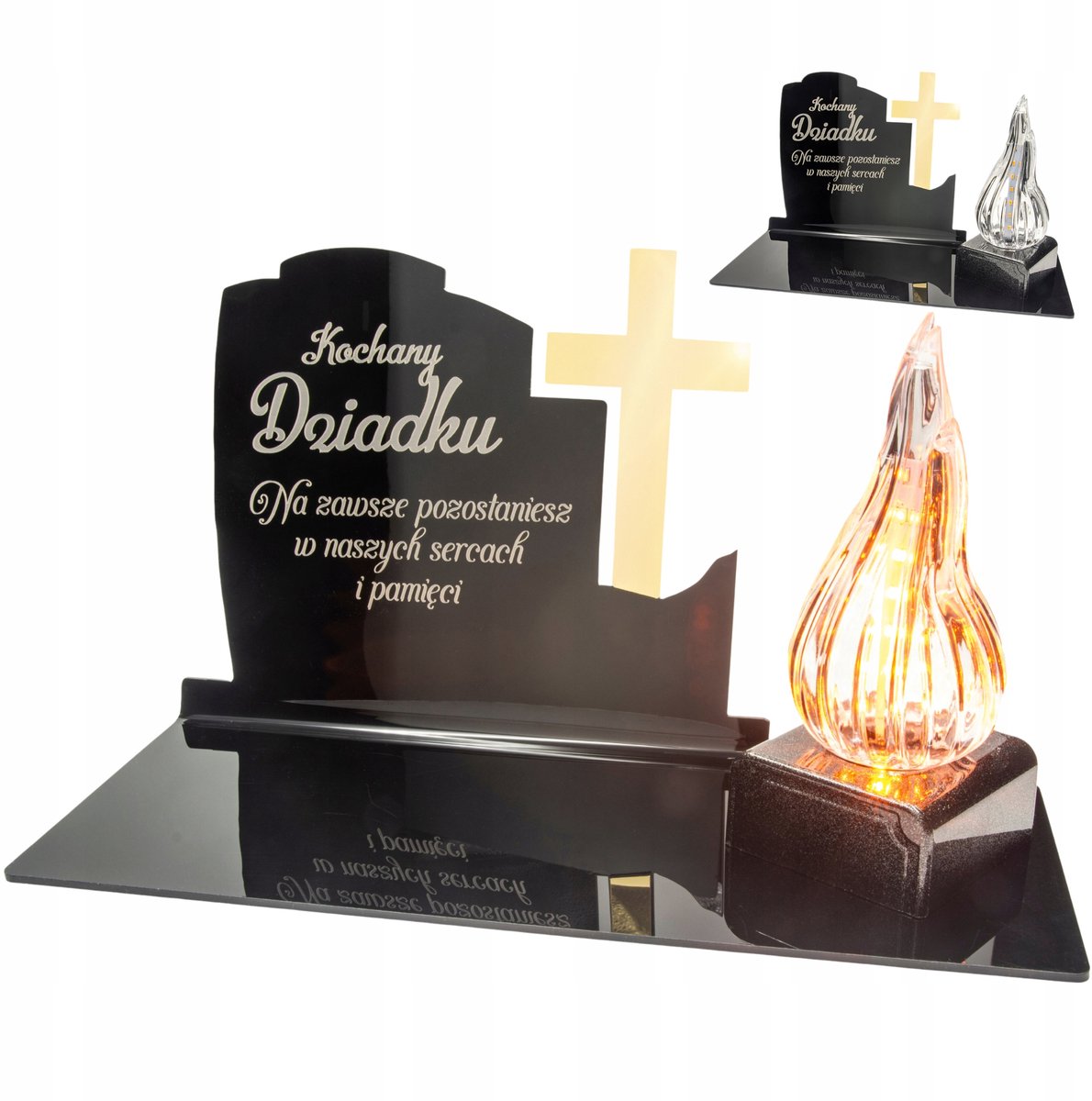 Merkloze LED Graf Lantaarn met Gegraveerde Acryl Voet - Duurzaam en Personaliseerbaar