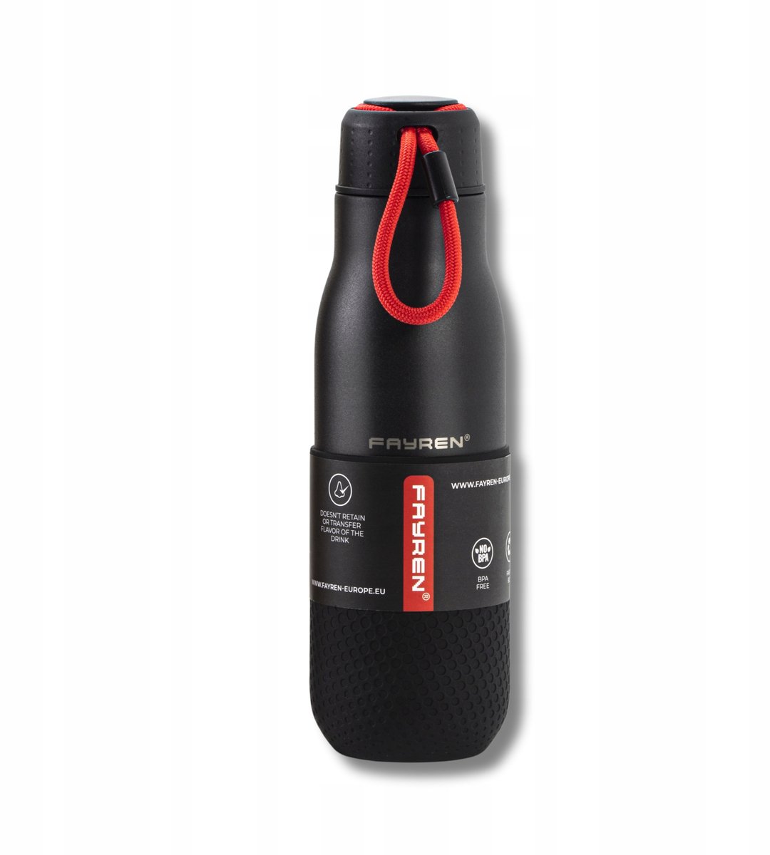 Fayren Como Thermosfles 500ml Zwart - Houdt Drankjes Warm/Koud