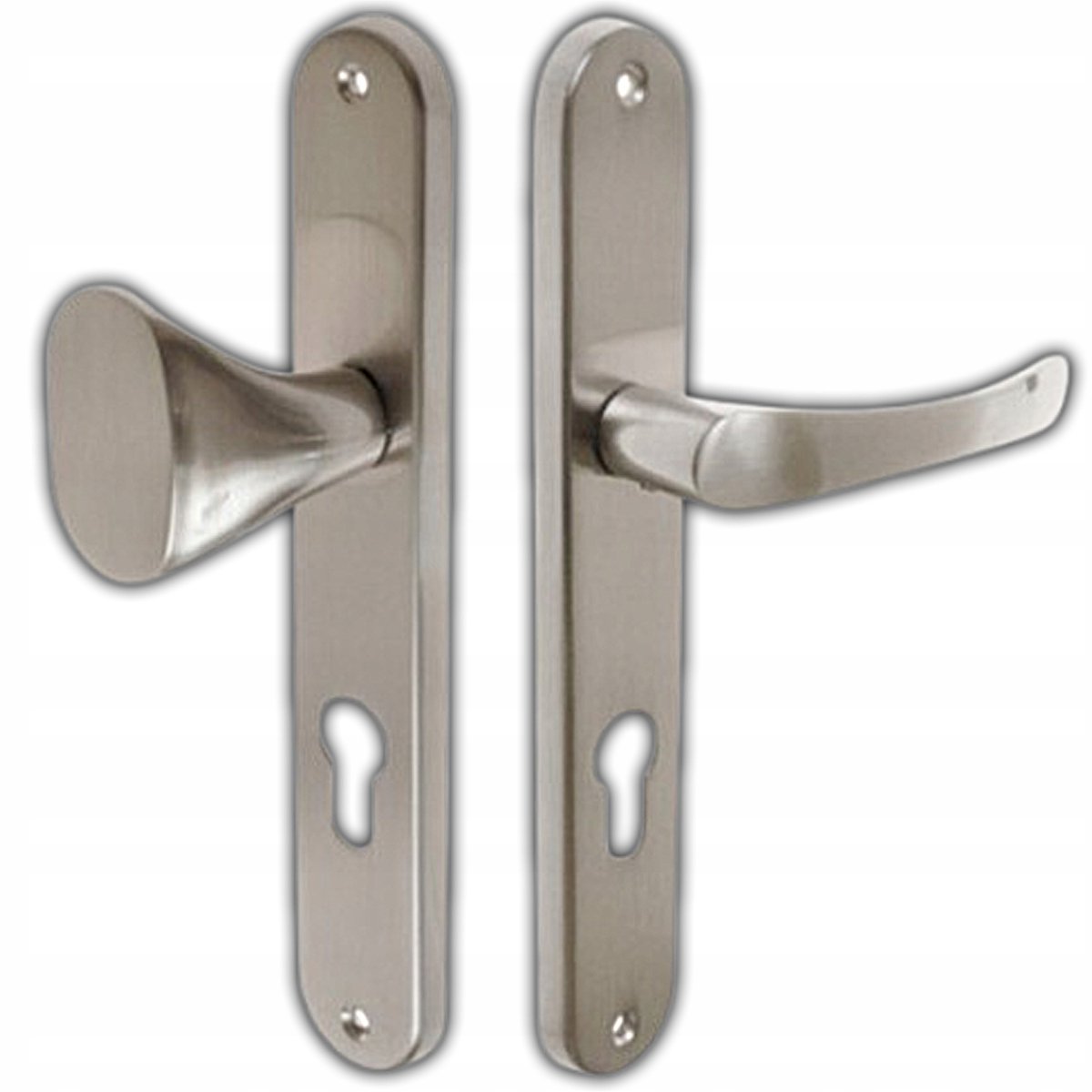 Klinke Deurhandvat CLASSIC 72 mm nikkel satijnen schakels