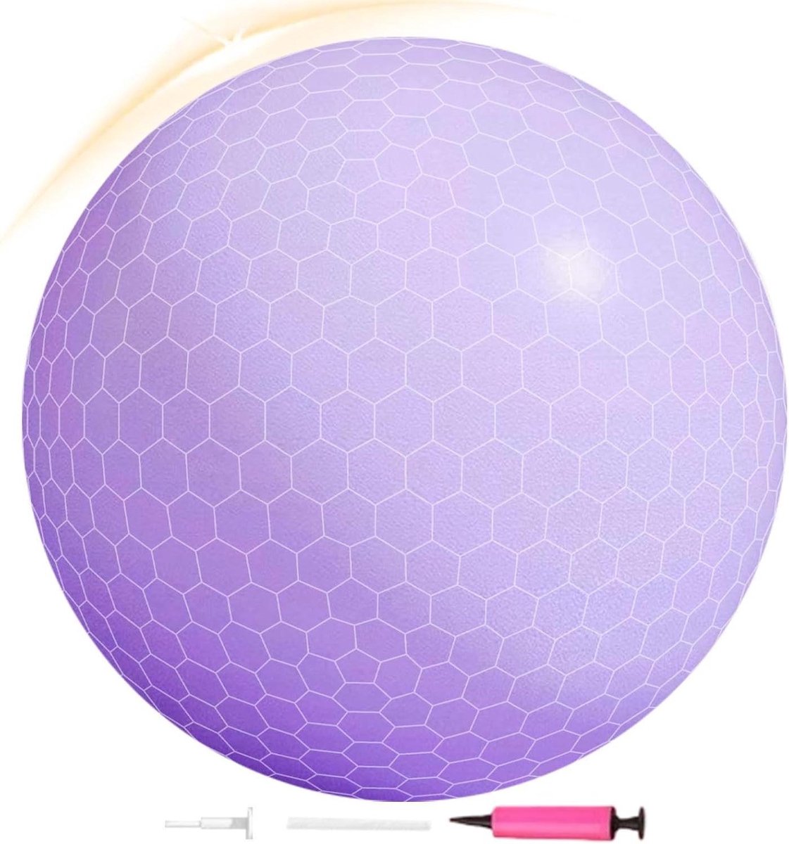 Oefenbal Klein - Mini Pilates Bal - Stabiliteit Training - Anti-Barst Ontwerp - 25 Cm - Paars