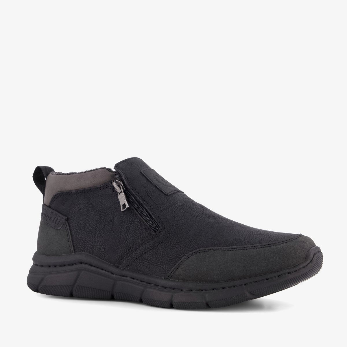 Bugattie hoge heren sneakers zwart - Maat 46 - Uitneembare zool