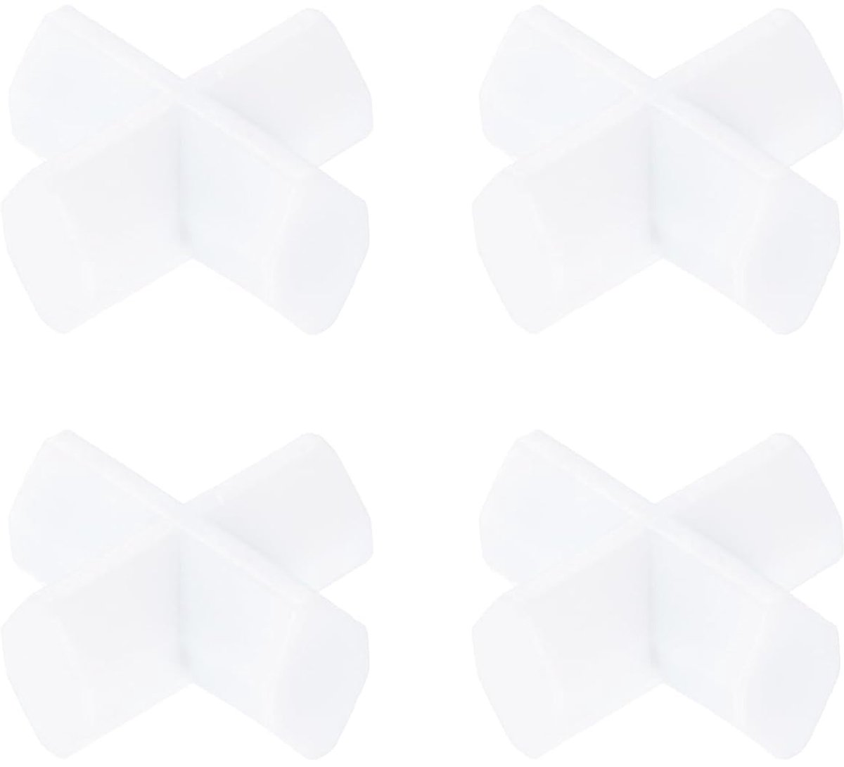Magnetische roerstaaf, mixer, roerstaaf, 25 mm x 25 mm, kruisvorm, PTFE gecoate magneet, wit, voor laboratorium, 4 stuks