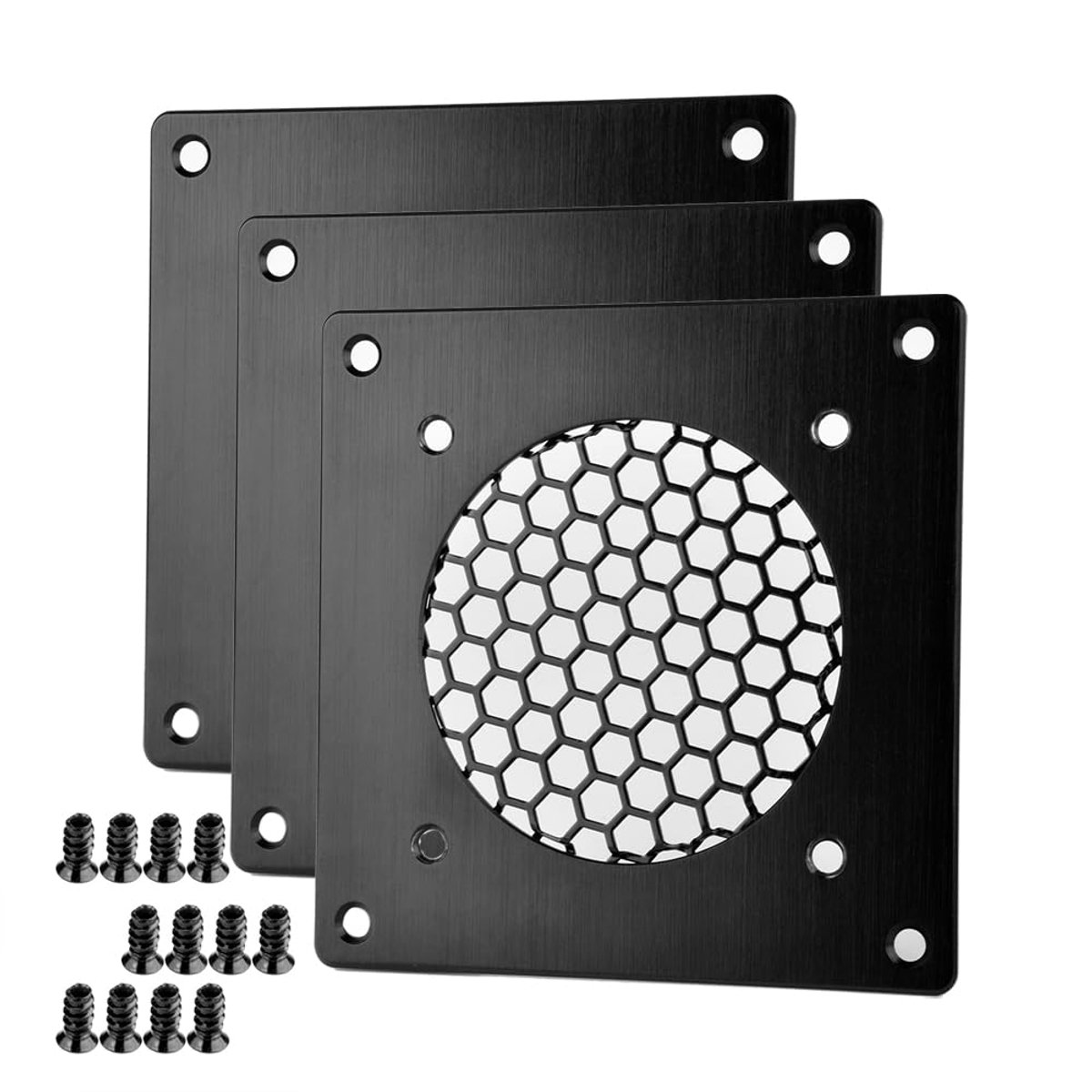 80 mm ventilatorafdekking voor pc, computer, AV, elektronische kasten (3PK)