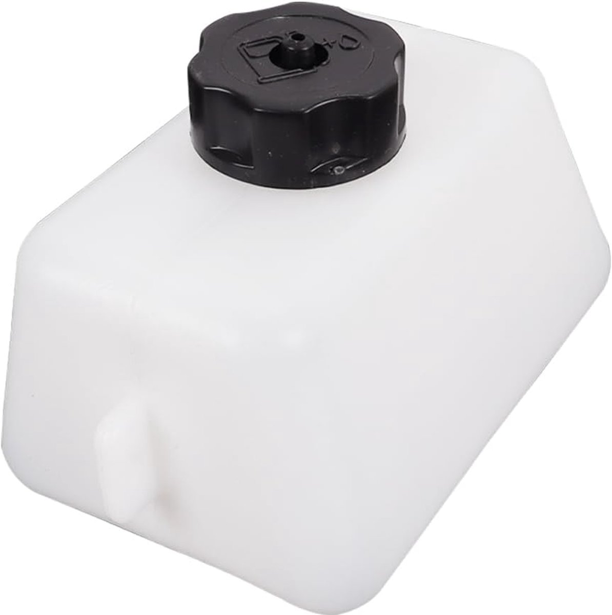 Dirt Bike Plastic Benzinetank, Compact, Duurzaam, Witte Brandstoftank met Zwarte Deksel, Ideaal voor Brandstofopslag en Transport