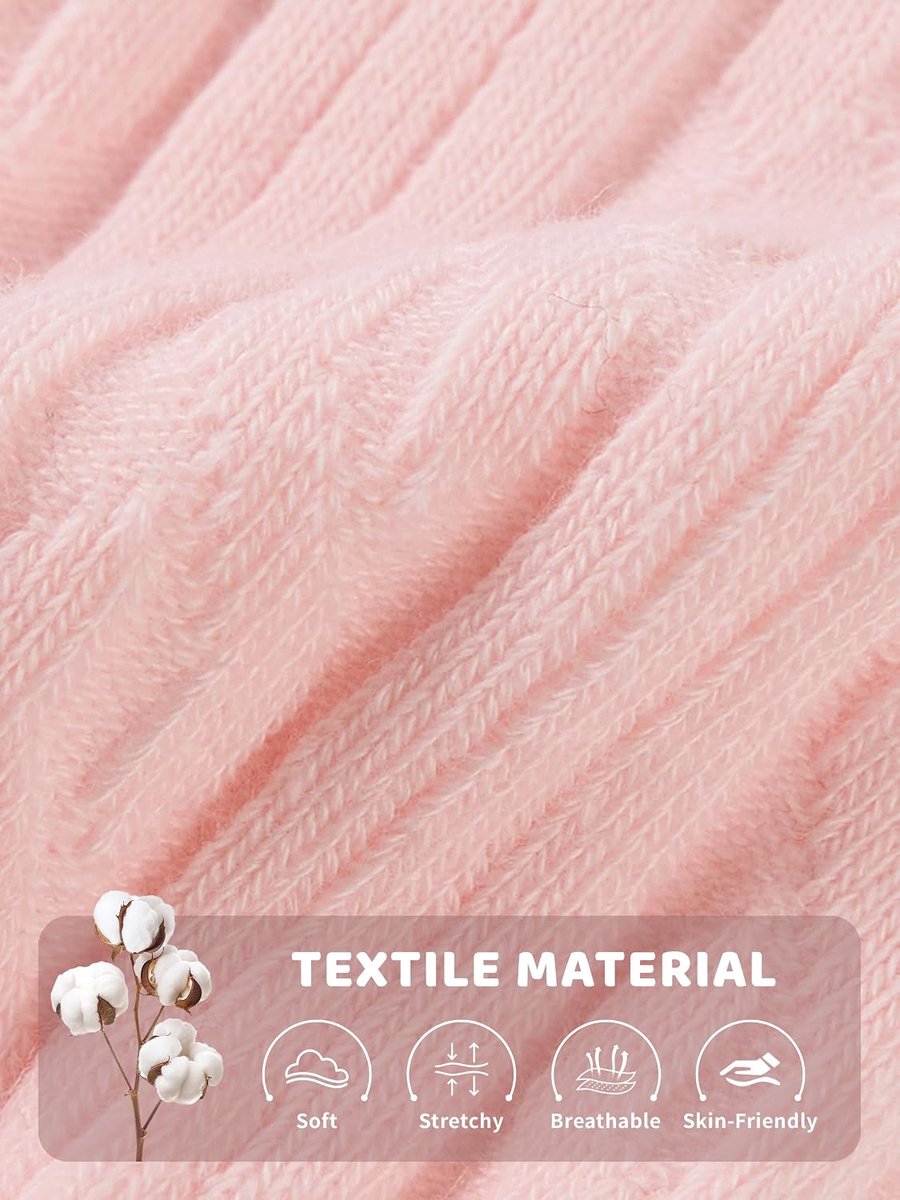 3 paar gebreide panty's voor babymeisjes, geribbelde schoolpanty voor kinderen