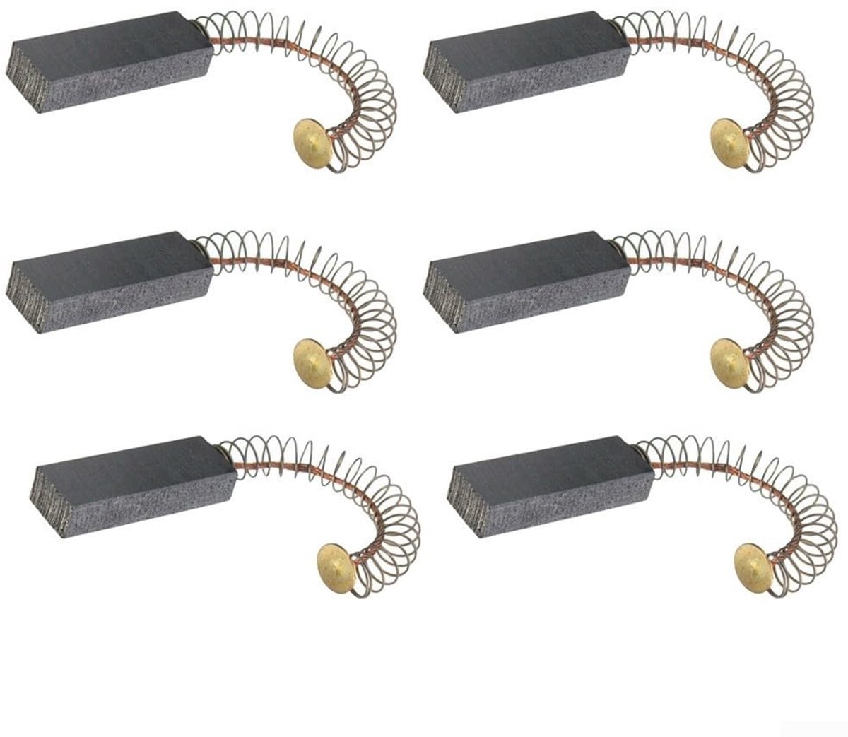 Motor vervangt onderdelen, 30 x 11 x 6 mm koolborstels, geschikt voor doe-het-zelf reparaties (6 stuks)