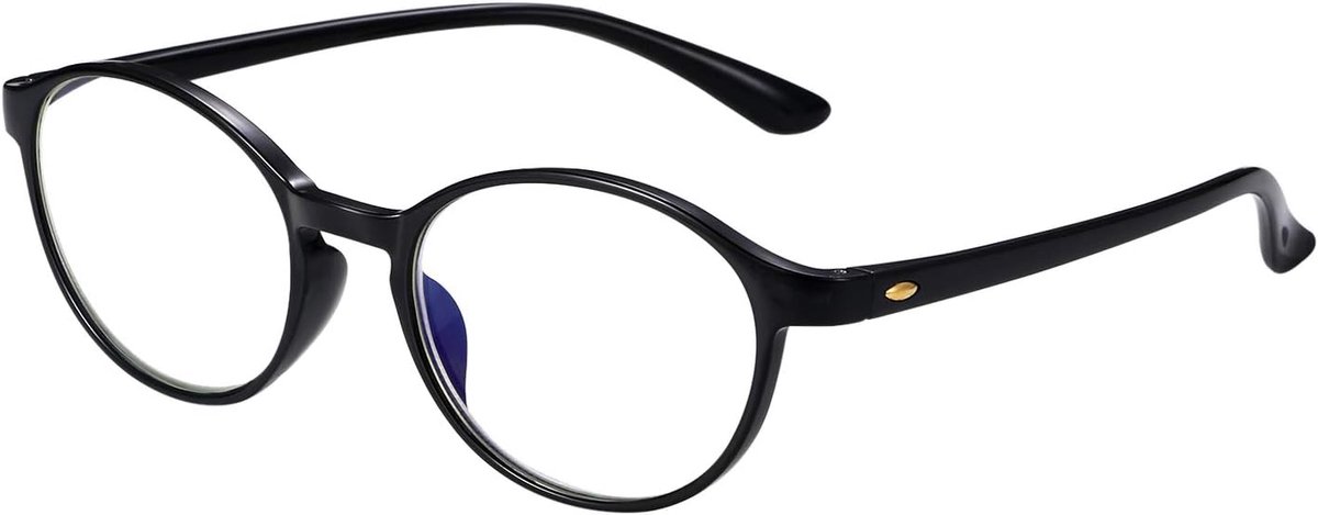 Leesbril, leeshulp, zichthulp, computerleesbril, ooglook, werkplaatsbril, anti-blauwe rays, UV400, leesbril, zwart, voor dames en heren, TR90 hars