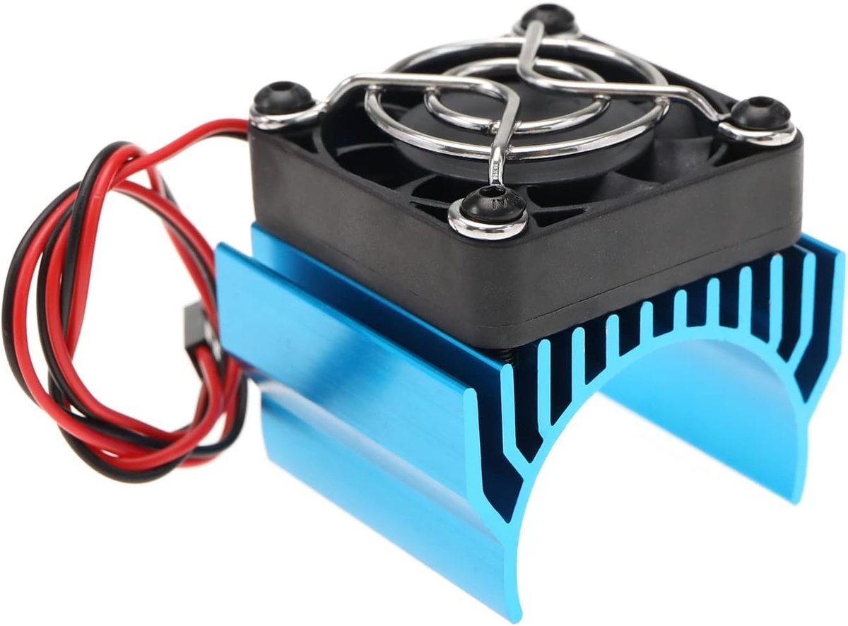 Motor Koellichaam met Koelventilator voor 540 550 3650 3660 RC Model Auto Motor Afstandsbediening Auto Vervanging Deel Aluminiumlegering Blauw
