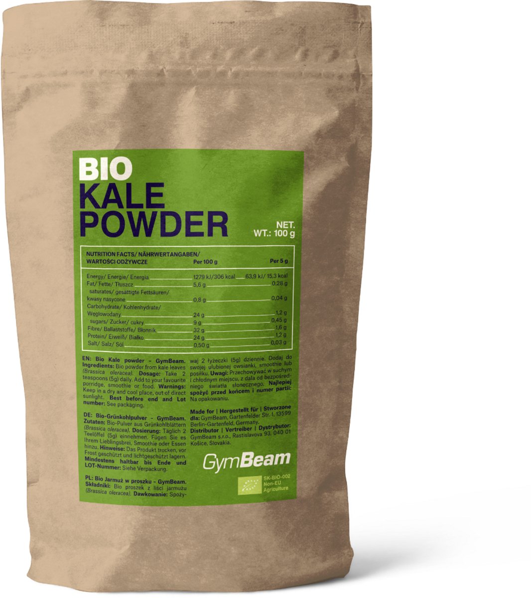 GymBeam BIO Boerenkool Poeder 100 g