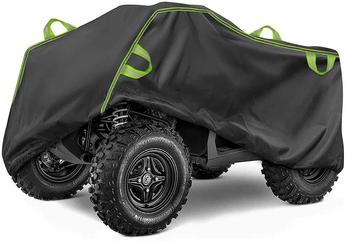 Motorhoes, geschikt voor ATV's (All-Terrain Vehicles), waterdicht, geschikt voor zowel binnen- als buitengebruik, winddichte winterhoes met winddichte gesp, afmetingen: 210*120*115 cm