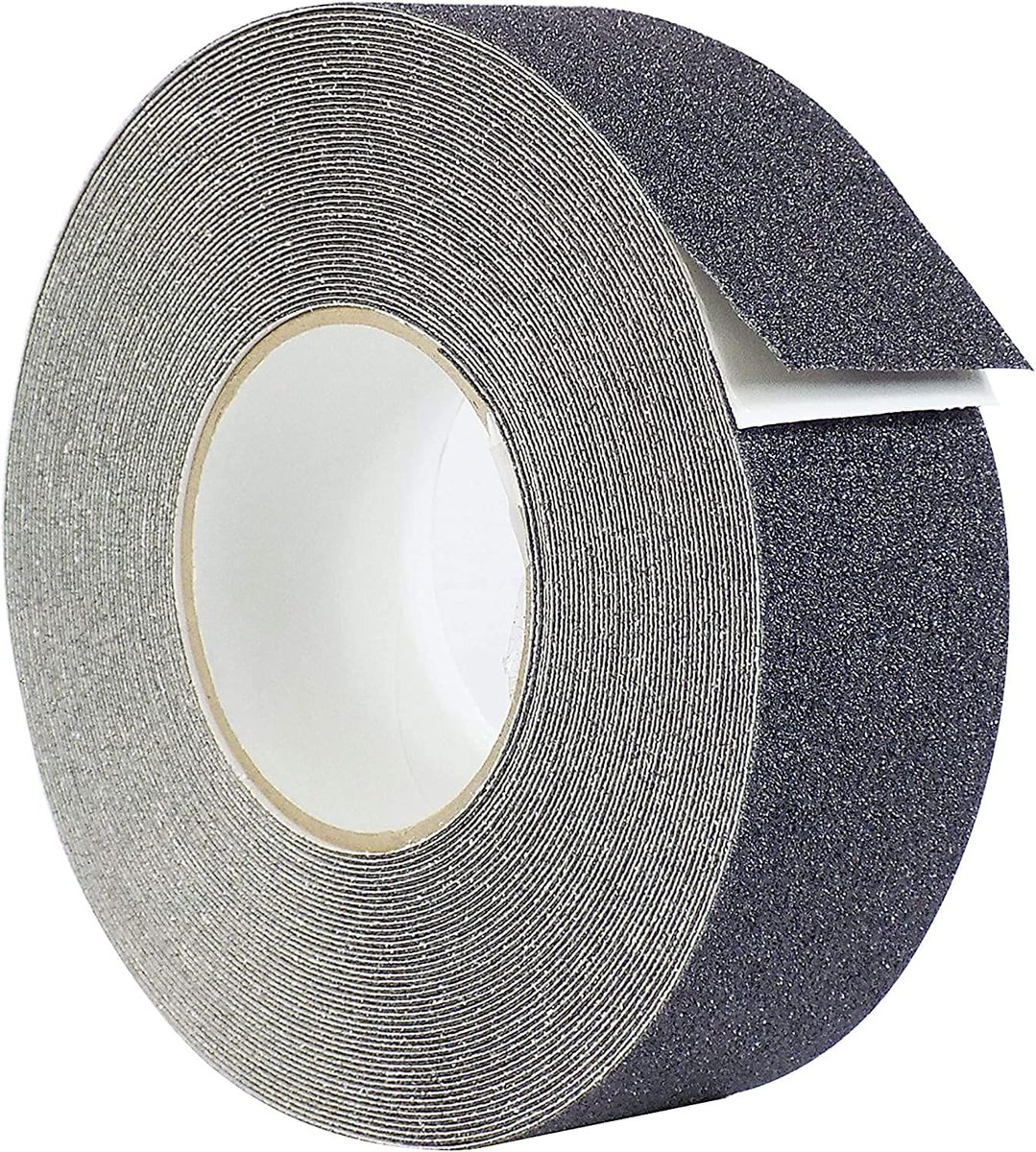 Tape 5cm × 20m Antislip Beste Grip, Wrijving, Schurende Lijm voor Trappen, Veiligheid, Traptreden, Binnen, Buiten, Voorzichtigheid - Grijs