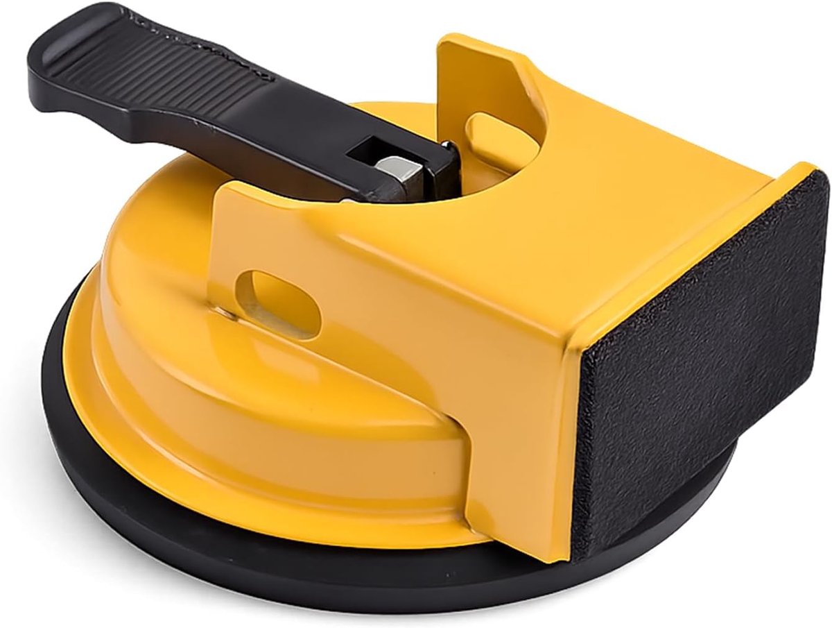 Zuiglifter 60 kg draagkracht, professionele glaszuiger & zuignap voor tegels met versterkte rubberen zuigkop, vacuüm zuignap voor glas, tegels, marmer en metaal