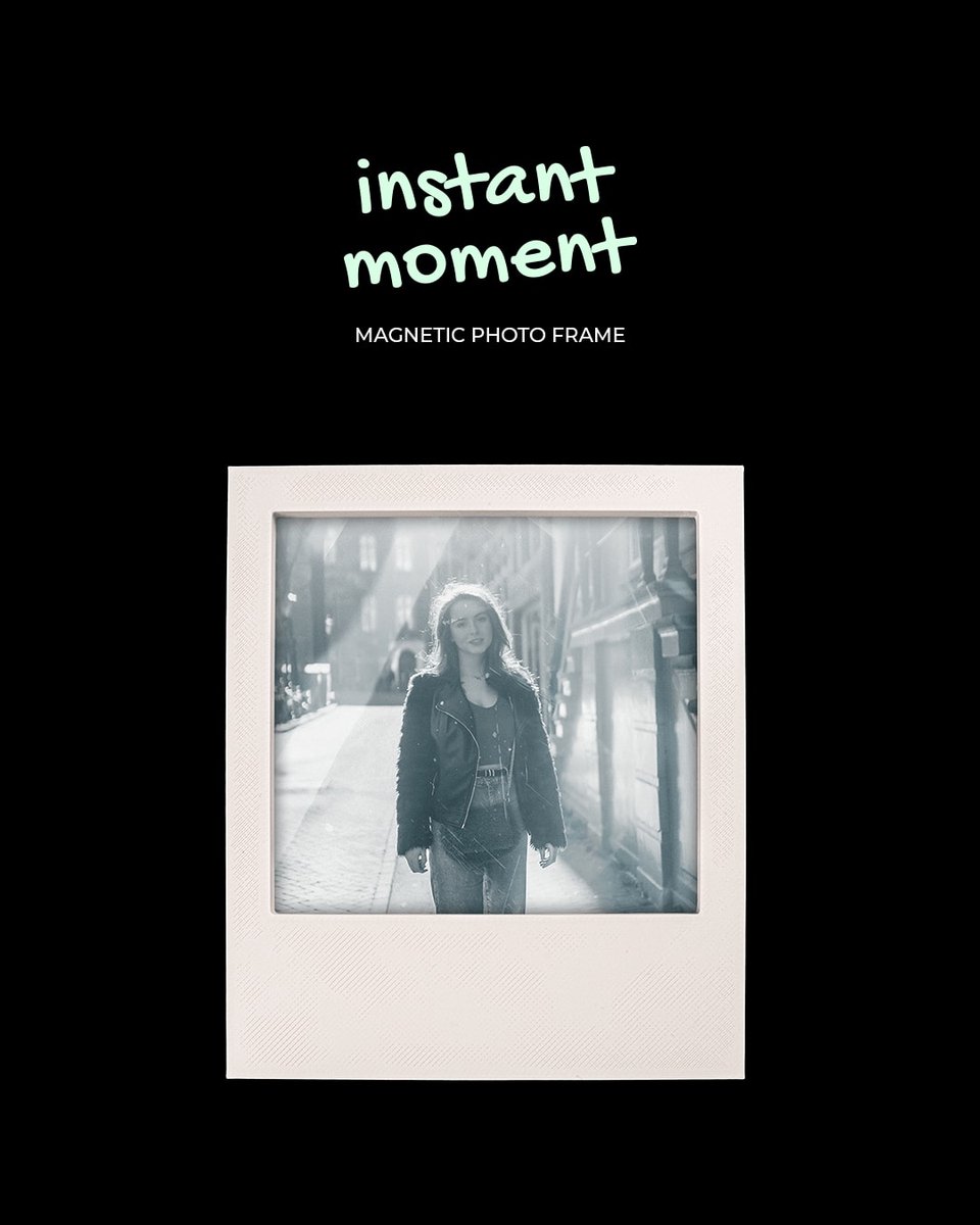 Instant Moment - Set van 5 magnetische fotolijstjes - Decoratieve fotolijstjes - magnetisch fotolijstje, fotohouder, foto frame, herinneringen, koelkastmagneet, cadeau, interieur