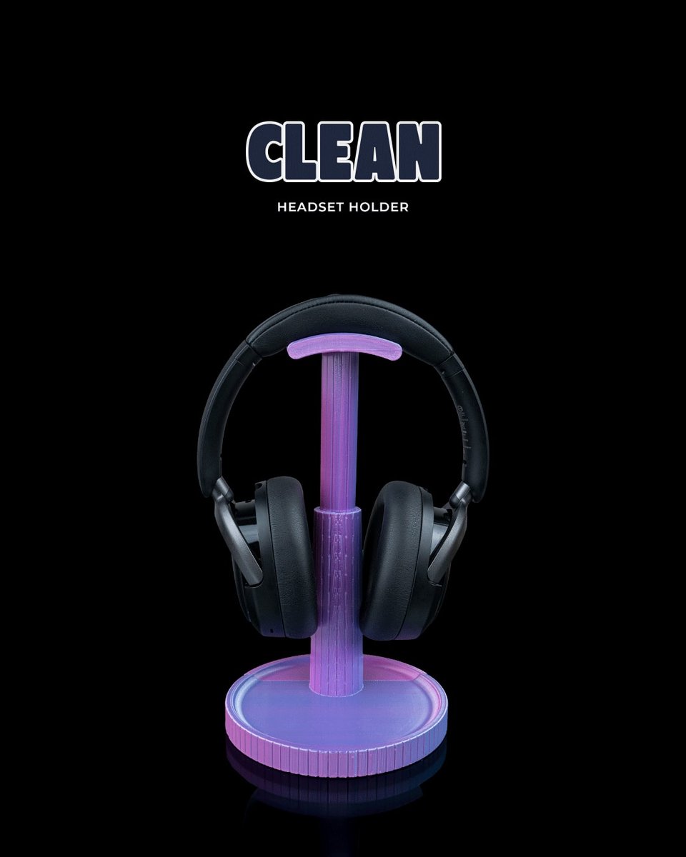 Clean - Koptelefoonhouder voor bureau en gaming setup - Decoratieve houder - headset standaard, bureau organizer, kantoor, werkplek