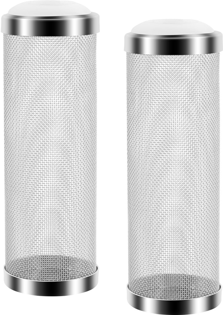 Aquarium buitenfilter, filterbescherming, 16 mm garnalenbescherming voor filter, roestvrij staal, aquariumfilter, multifunctionele aquariumbeschermhoes, aanzuigbescherming voor visgarnalen