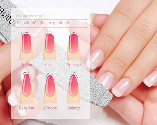 Buffers - Professionele nagelvijlen Blok voor het polijsten van nagels, Manicure-instrumenten voor nail art Gel Suit voor thuis en in salons — afbeelding 4