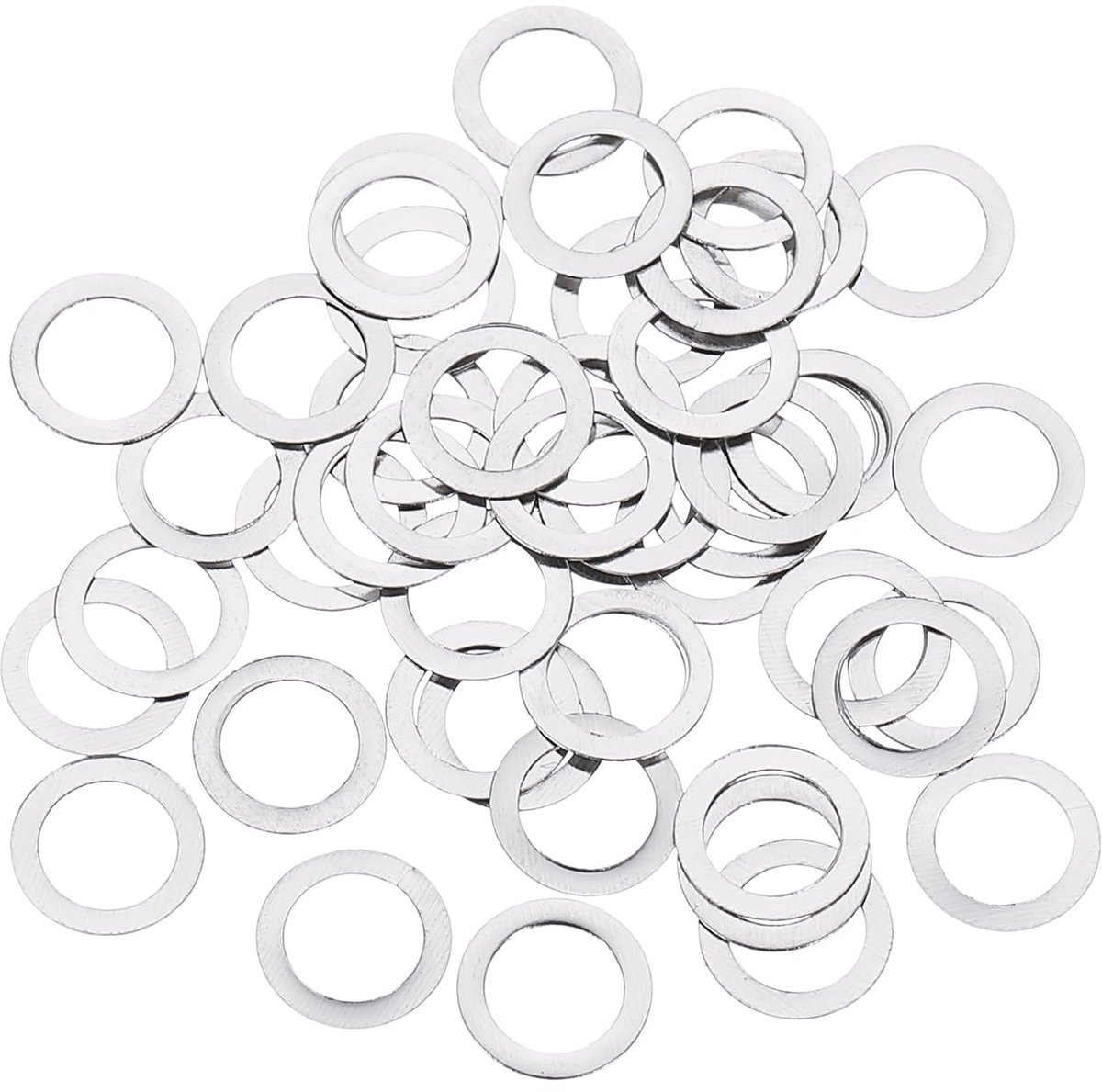 M4 platte sluitringen van roestvrij staal 304, 50 stuks, 4 x 6 x 0,1 mm, platte afstandhouders voor boutenschroeven, elektronische reparaties, auto-industrie