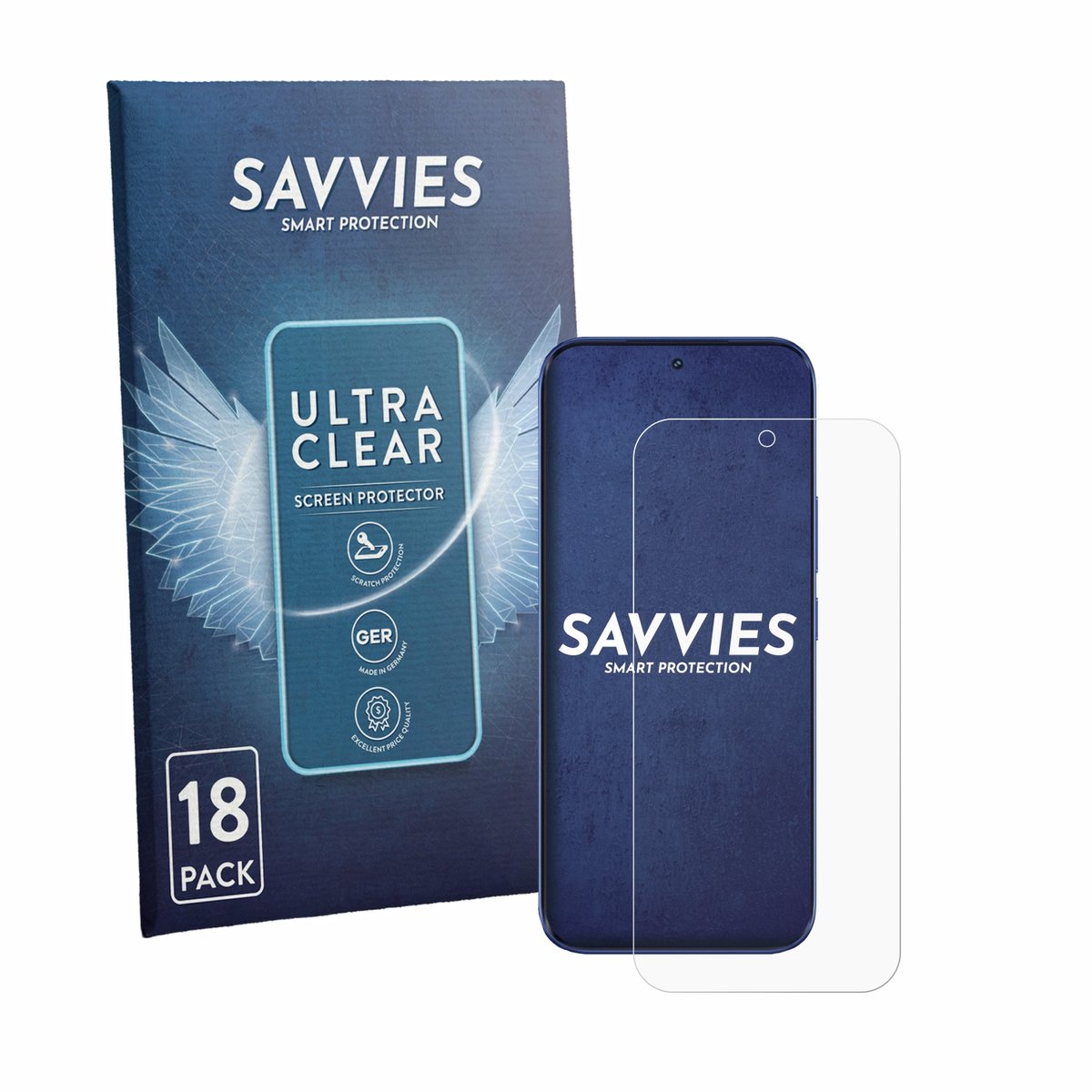 Savvies - Screenprotector voor Tecno Camon Slim - Folie Beschermfolie transparant 18 Stuks