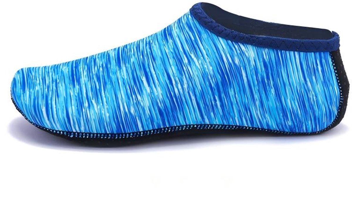 2 paar unisex watersokken, waterschoenen, indoor yogasokken | strand, surfen, duiken, zwembadslippers voor volwassenen,Blauwe lijnen - xxxs