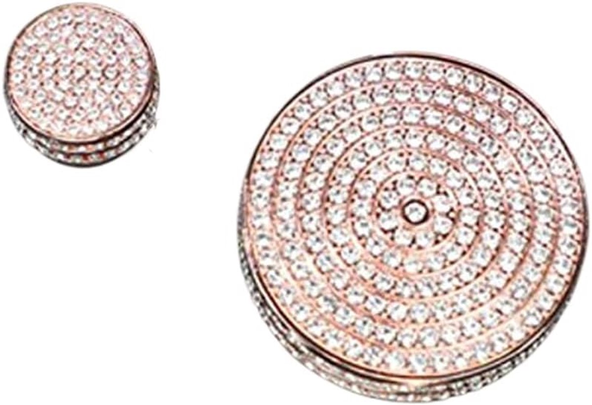 Interieur Trim Bling Accessoires Centrale Controle Volume Knop Decoratieve Sticker Strass Decals geschikt voor Cadillac XT4 CT6 XT5 XT6 Accessoires. Rosegoud