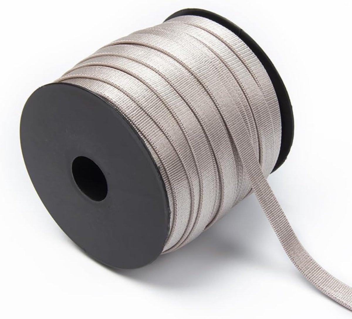 Elastische band, elastiek om te naaien, elastisch voor naaien, elastische band, elastisch kleurlint voor doe-het-zelf handwerk, knutselen, ondergoed, beha-dragers, kledingriem, grijs