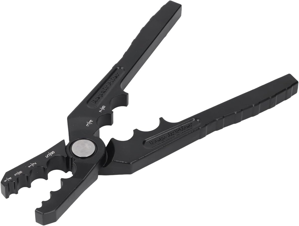 lyrlody Handmatige Rondbektang voor Koperen Buizen, 6-gaats Reparatietang voor Koperen Buizen met Verlengde Hefboomarm, met een Diameter van 1/4, 3/8, 1/2, 5/8, 3/4 en 7/