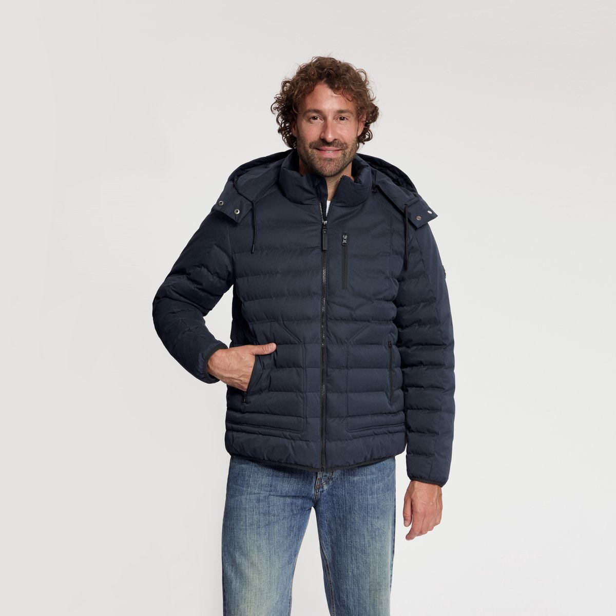 Travelin' Solveig Heren - Puffer winterjas - Waterdicht - Navy