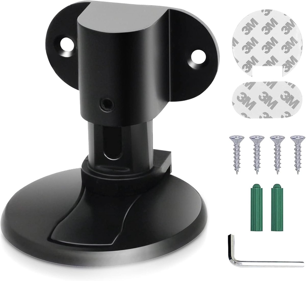 Magnetische Deurstopper - Zwart - Verstelbaar - Roestvrij Staal - Voor Thuis en Kantoor