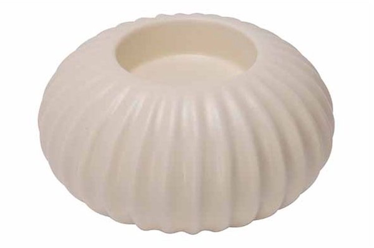 Theelichthouder Newport Creme 10,6x10,6x H5,5cm Rond Porselein