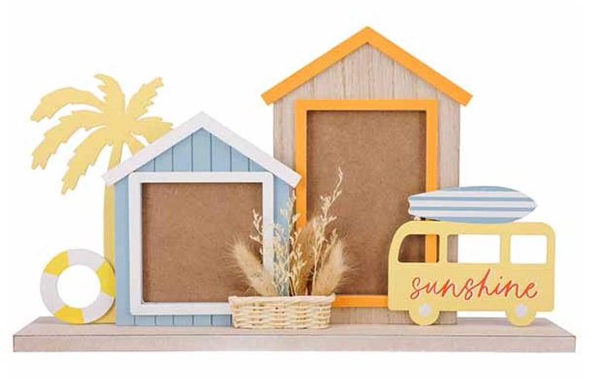 Fotokader X2 Sunshine Multi-kleur 40x8xh 24cm Mdf