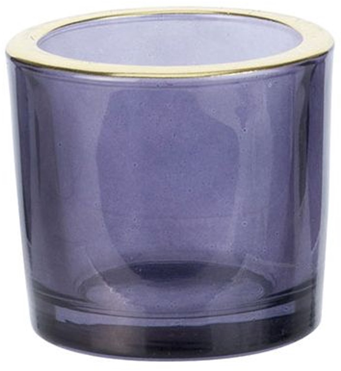 Cosy @ Home Theelichthouder Golden Rim Paars 6,5x6,5