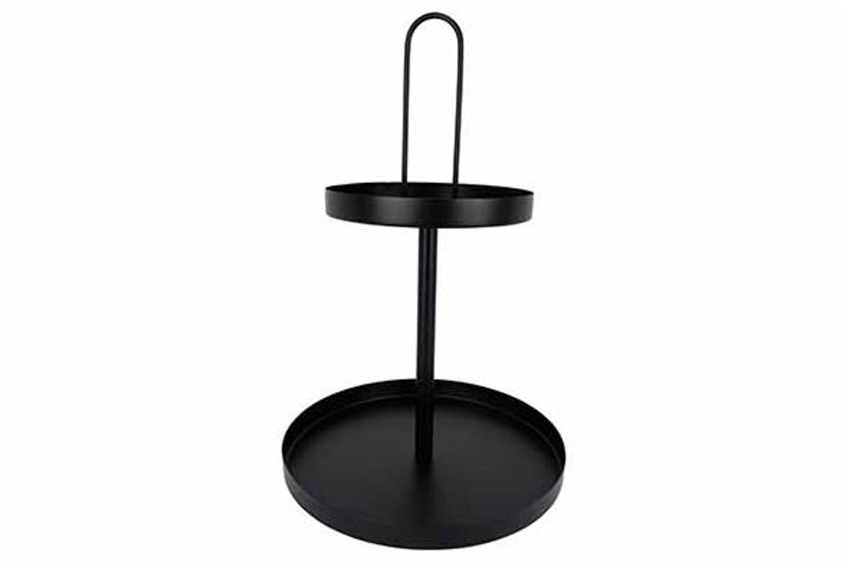 Etagere 2 Layers Zwart 30x30xh45cm Metaa L