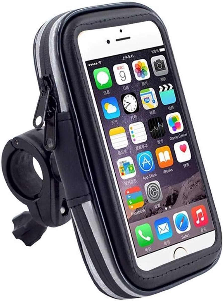 reflecterende ondersteuning voor motorfiets fiets stuur en draaibare waterdichte 360 voor Tecno Camon X - zwart
