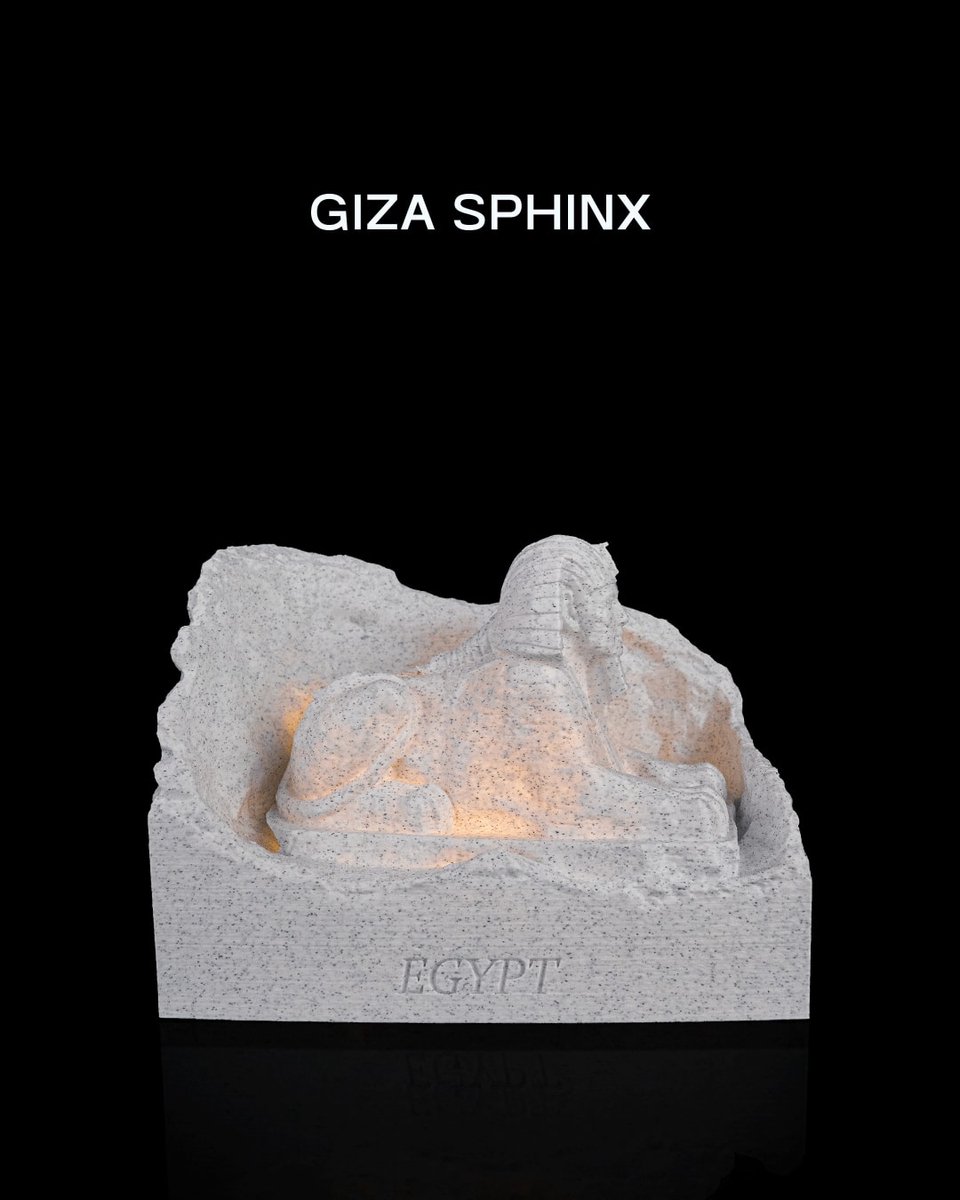 Giza Sphinx - Architectuur decoratiemodel - Landmark interieurdecoratie - woonaccessoire, beeldje, display model, bureau decoratie